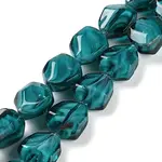 Handmade Gold Sand Lampwork Beads Strands