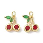 Brass Micro Pave Cubic Zirconia Charms