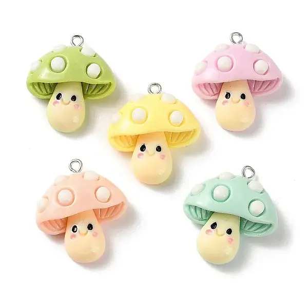 Cute Opaque Resin Pendants