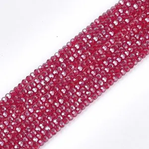 Electroplate Glass Bead Strands