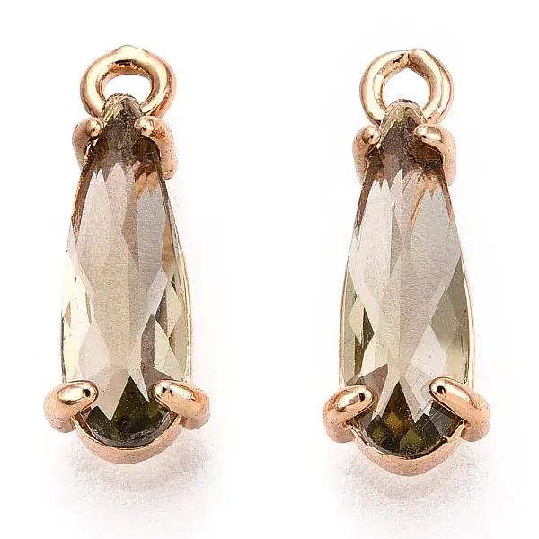 Faceted Glass Pendants