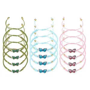 12Pcs 3 Style Nylon Cord Bracelets Making