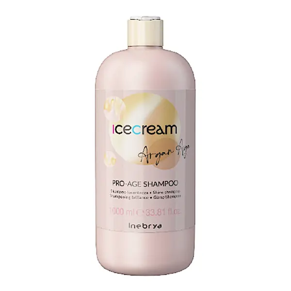 Šampon pro zářivý lesk vlasů Inebrya Ice Cream Argan Age Pro-Age Shampoo - 1000 ml (771026330) + dárek zdarma