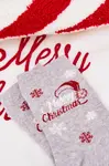 Vánoční ponožky s vločkami a textem