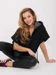 Černá mikina s kapucí
