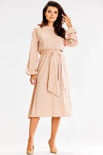 Awama Woman's Dress A602 Beige