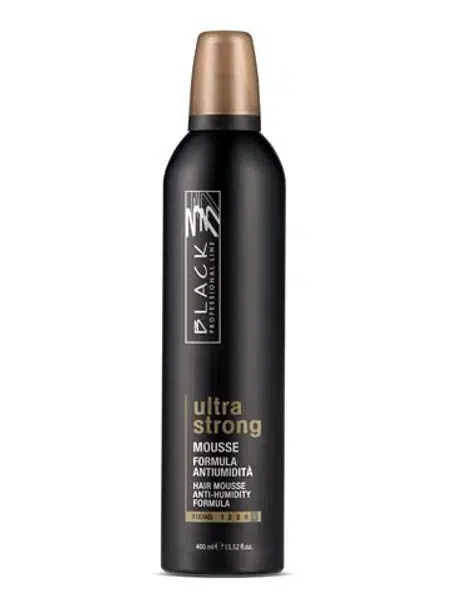 Pěnové tužidlo na vlasy s maximální fixací Black Ultra Strong - 400 ml (03032) + dárek zdarma
