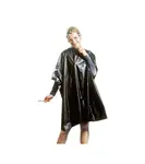 Kadeřnická pláštěnka na barvení vlasů Vera Plastic Sibel - černá (501033202) + dárek zdarma