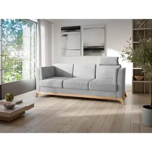 Sit & More TŘÍMÍSTNÁ POHOVKA, textil, barvy stříbra
