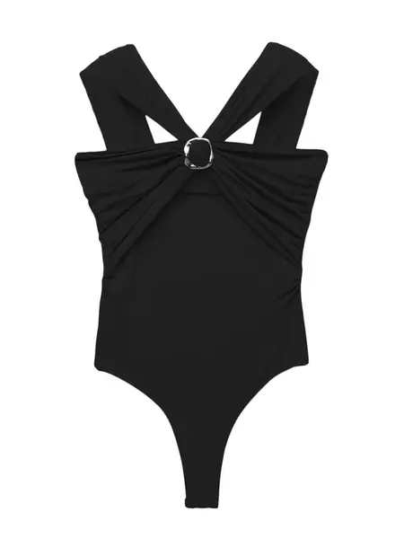 Pull&Bear Košeľové body  čierna