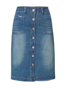 Cream Sukňa 'CR Lone'  modrá denim / svetlohnedá