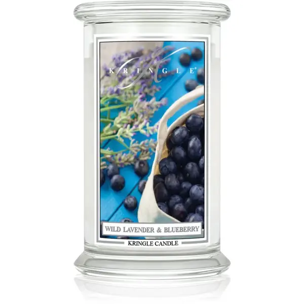 Kringle Candle Classic Wild Lavender & Blueberry vonná svíčka 623 g
