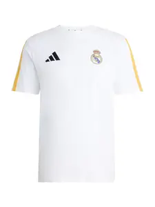 ADIDAS PERFORMANCE Funkčné tričko 'REAL DNA'  žltá / biela