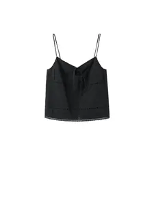 MANGO Top 'SHOLA'  čierna