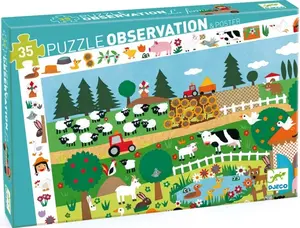 Puzzle poznávej statek - 35 pcs
