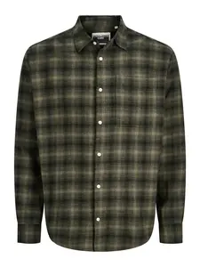 Jack & Jones Junior Košeľa  zelená / čierna