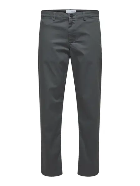 SELECTED Chino nohavice 'New Miles'  čadičová