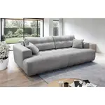 MID.YOU POHOVKA BIG SOFA, plast, textil, kompozitní dřevo, šedá