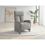 Sit & More RELAXAČNÍ KŘESLO, textil, šedá