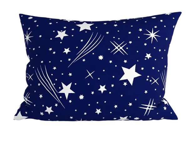 Polybavlnená obliečka na vankúš NIGHT SKY POLY 70x90 cm, modrá