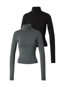 studioselect Tričko 'Mila'  tmavozelená / čierna