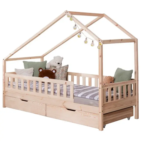 Livetastic DĚTSKÁ POSTEL SE STŘÍŠKOU 140/200 cm,