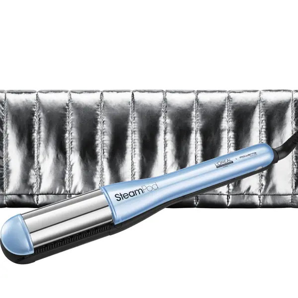 Parní žehlička na vlasy Loréal Professionnel SteamPod 4 Glacial Utopia - metalická světle modrá - L’Oréal Professionnel + dárek zdarma