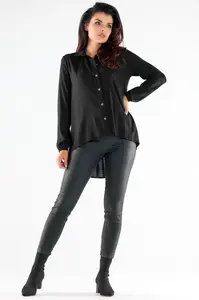 Awama Woman's Shirt A527 Black