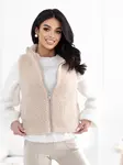 Dámska svetlobéžová vesta