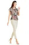 Awama Woman's Blouse A278 Brown