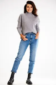 Awama Woman's Sweater A615 Grey