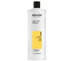 Čisticí šampon pro mírně řídnoucí přírodní vlasy Nioxin System 1 Scalp + Hair Shampoo - 1000 ml (99350180113) + dárek zdarma