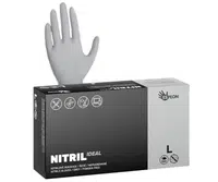 Nitrilové rukavice Espeon Nitril Ideal - 100 ks, šedé, velikost L (100170) + dárek zdarma
