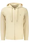 Pánska mikina na zips beige