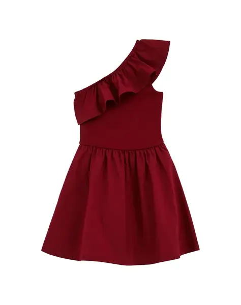 WE Fashion Šaty  tmavočervená