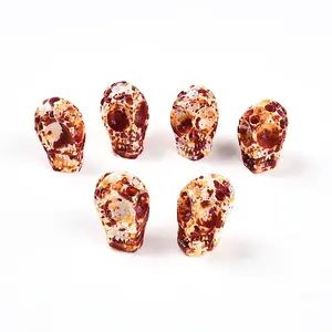 Spray Painted Resin Beads Strands