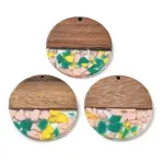 Resin and Walnut Pendants