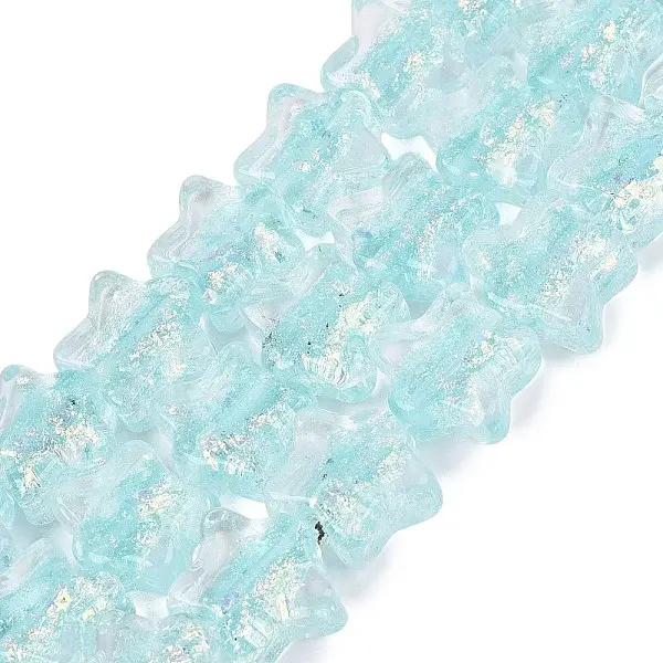 Handmade Foil Glass Beads Strands