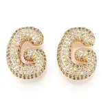 Brass Micro Pave Cubic Zirconia Pendants