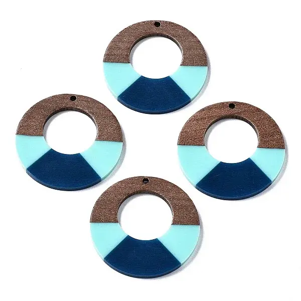 Resin & Walnut Wood Pendants