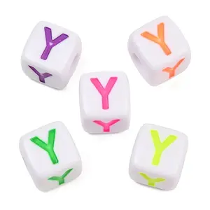 Opaque Acrylic Enamel European Beads
