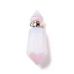 Faceted Glass Perfume Bottle Pendants