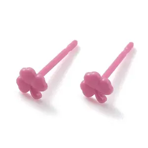 Eco-Friendly Plastic Stud Earrings