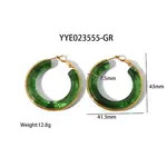 Stylish 304 Stainless Steel Fever Hoop Earrings