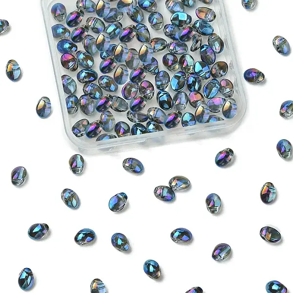 100Pcs Electroplate Glass Beads