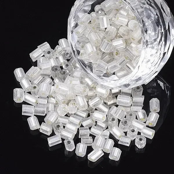 6/0 Two Cut Glass Seed Beads