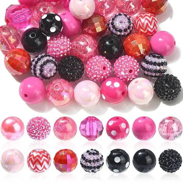 Acrylic & Resin & ABS Plastic Beads Sets