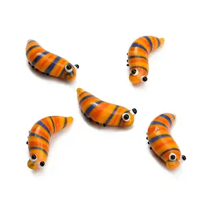 Handmade Lampwork Worm Figurines