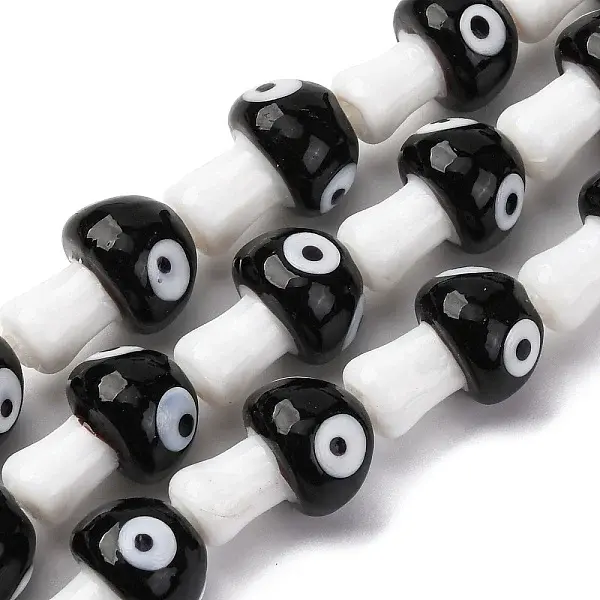 Handmade Evil Eye Lampwork Beads Strands