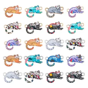 20Pcs 2 Colors Alloy Pendants